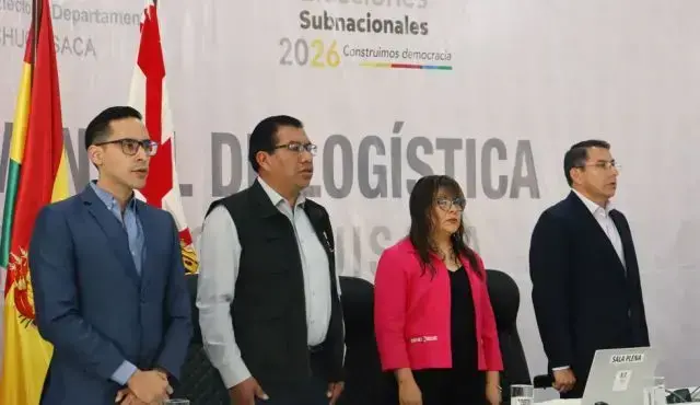 Vocales del Tribunal Electoral Departamental de Chuquisaca.