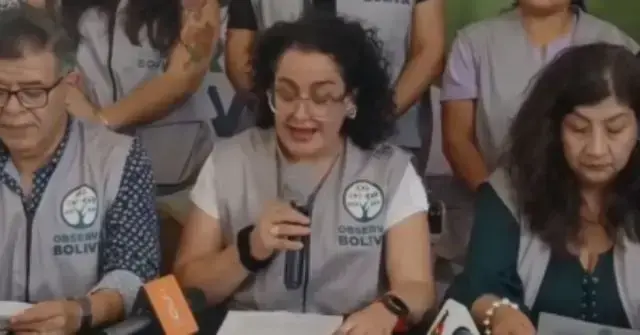 Susana Saavedra, representante de la plataforma de observación electoral Observa Bolivia.