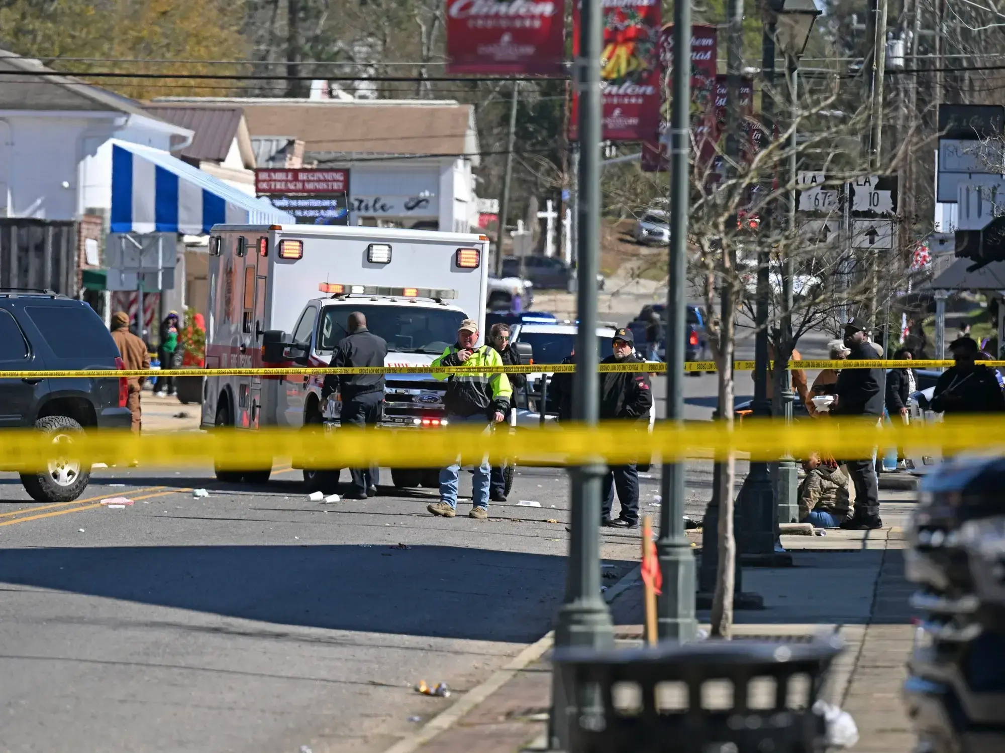 La Policía cerró una de las escenas del crimen.