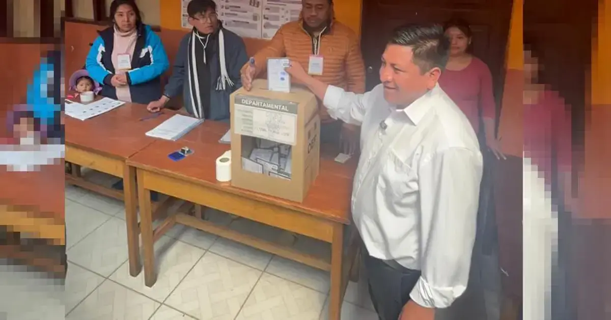 Óscar Chambi, candidato a la Gobernación de Oruro
