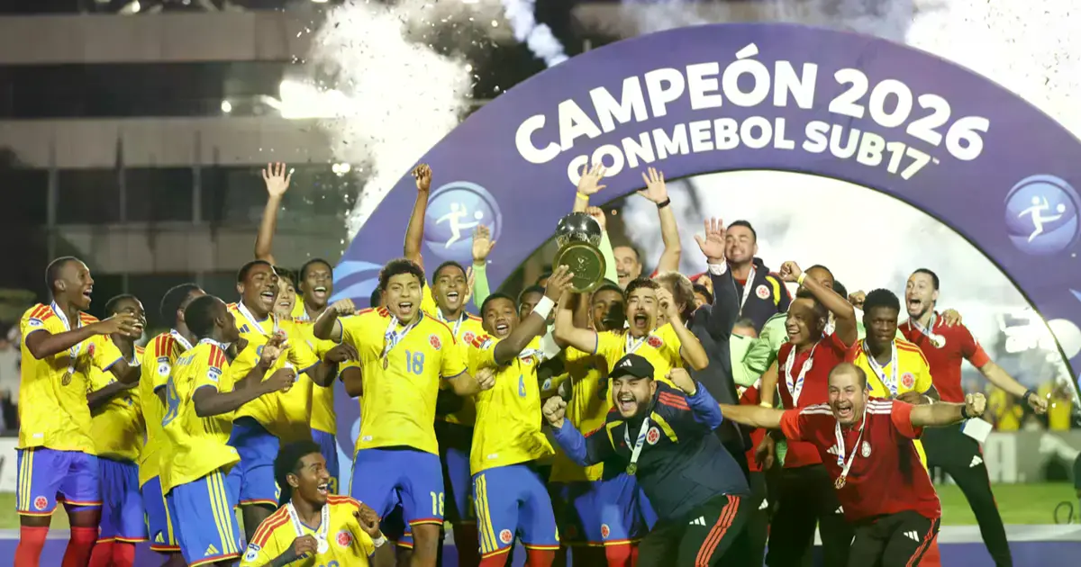 Colombia celebró el título del campeonato Sudamericano Sub-17.
