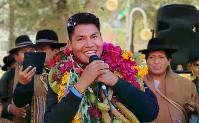 El excandidato a la Gobernación de La Paz, René Yahuasi.