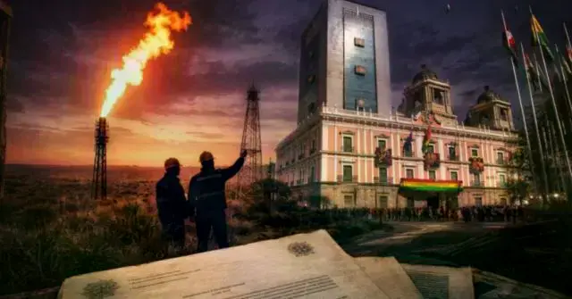 Imagen referencial de una instalación petrolera.