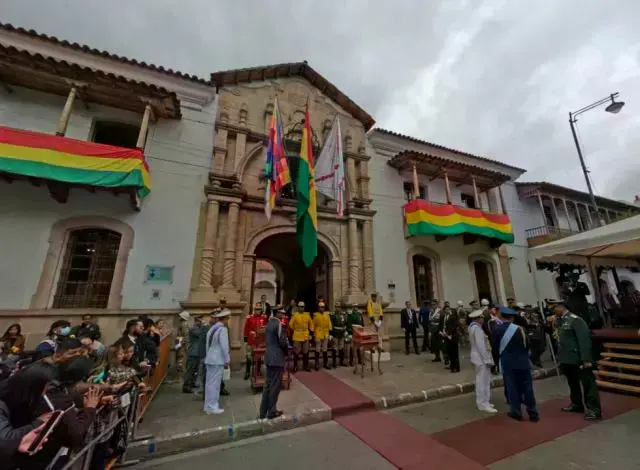 La Casa de la Libertad, en la plaza 25 de Mayo de Sucre.