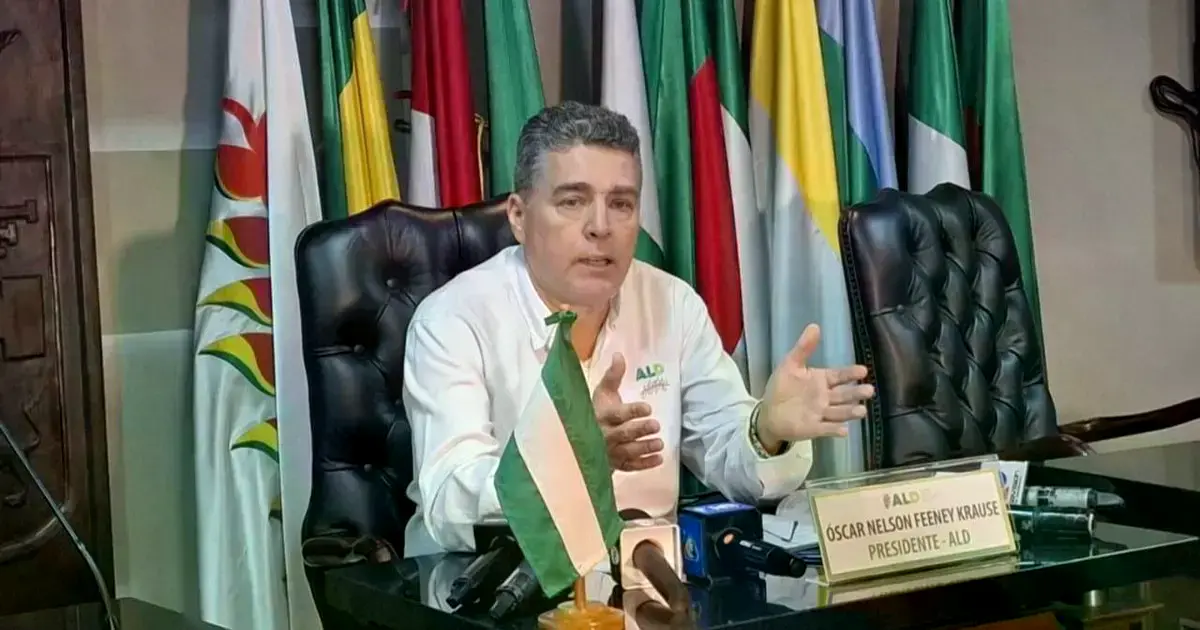 El presidente de la Asamblea Legislativa Departamental, Óscar Feeney