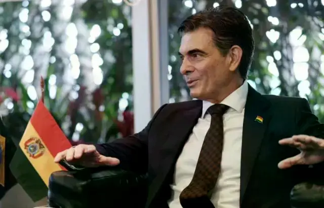 El presidente de Bolivia, Rodrigo Paz.