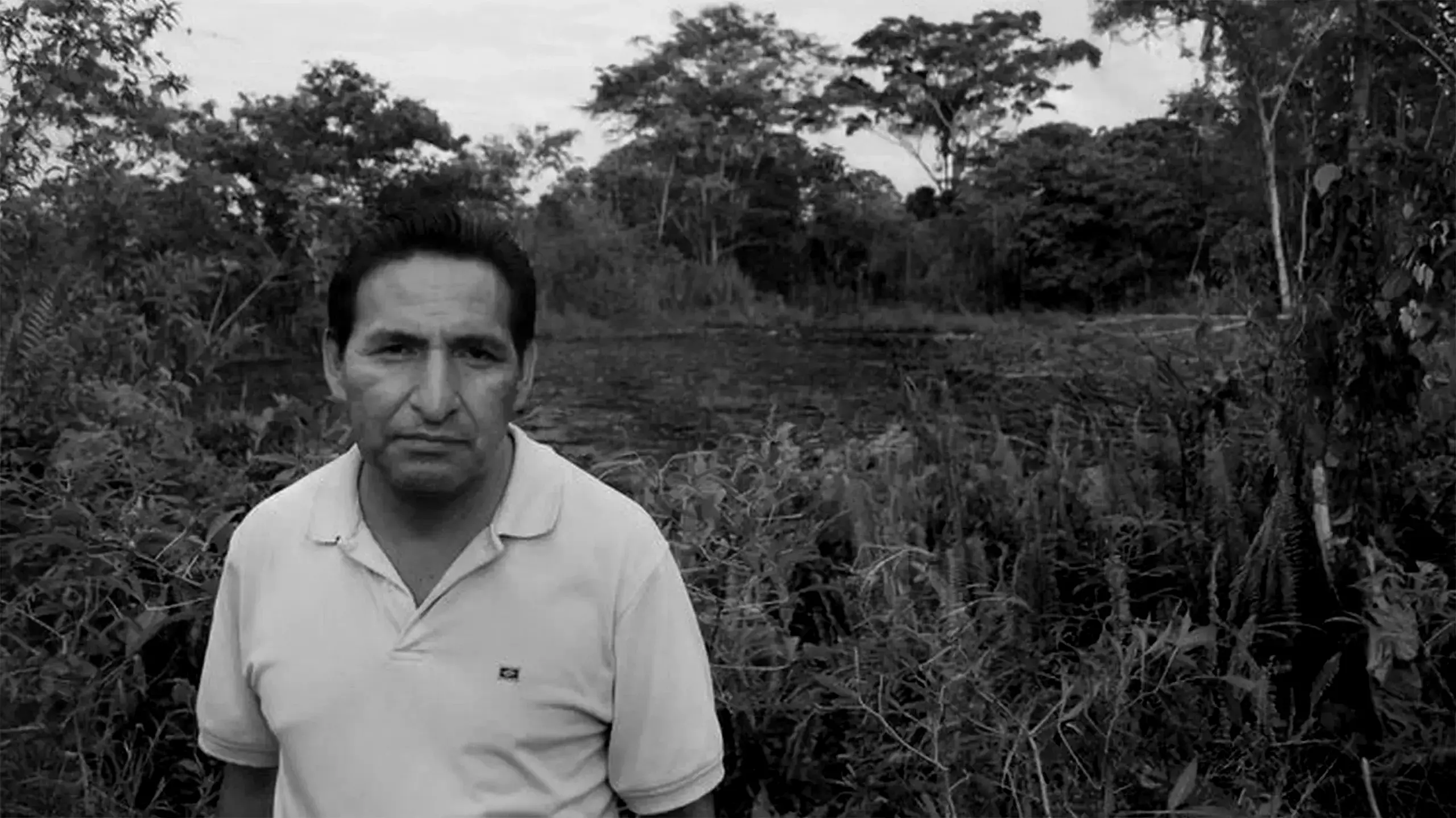 Luis Yanza en su juventud.