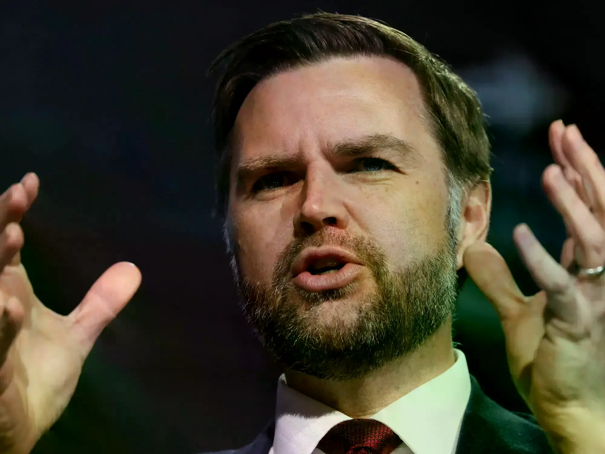 El vicepresidente de Estados Unidos, JD. Vance, interviene en un evento en la Universidad de Georgia.