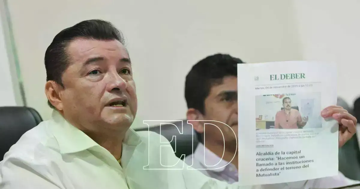 Jhonny Fernández, alcalde de Santa Cruz de la Sierra.