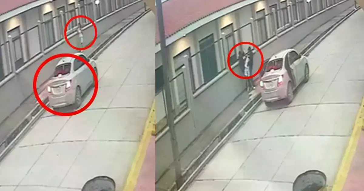 Momento en el que la víctima es interceptada