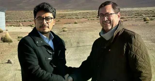 Aramayo con el canciller de Chile