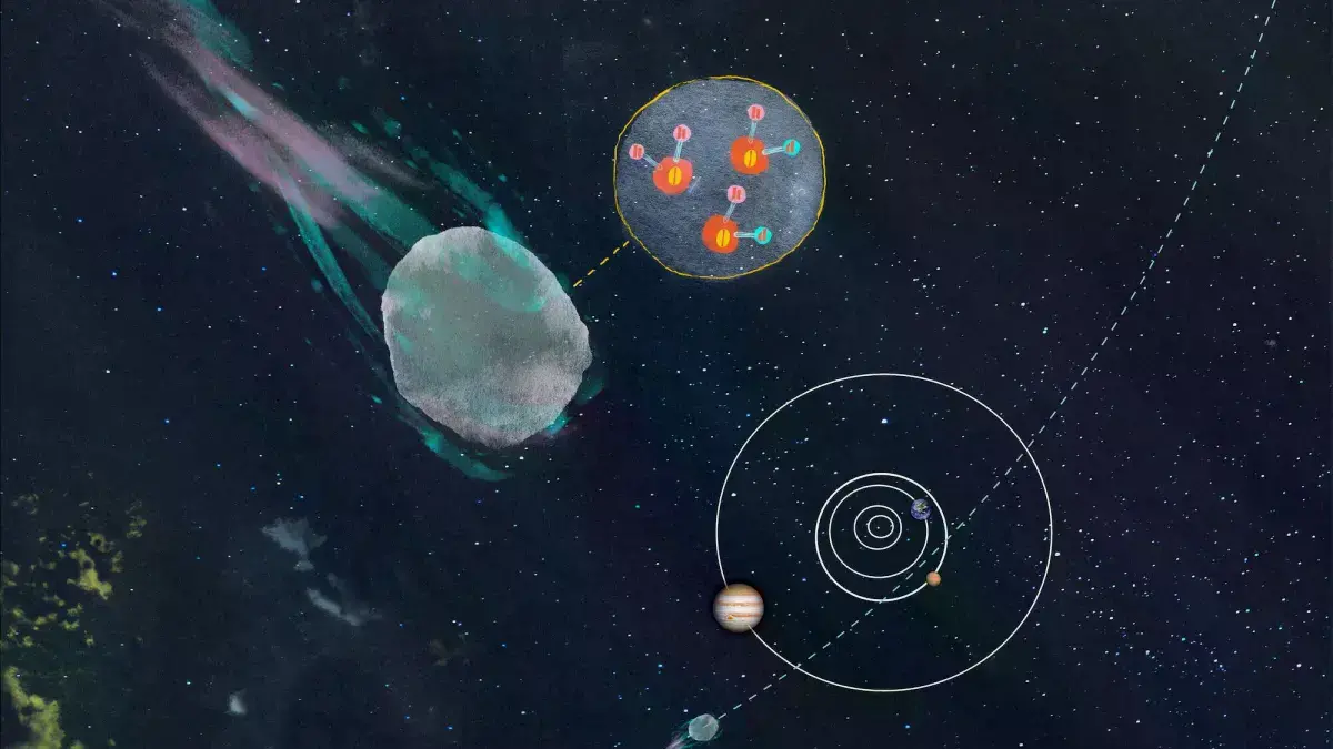 Imagen del cometa 3I/ATLAS proporcionada por U-M News / Hans Anderson