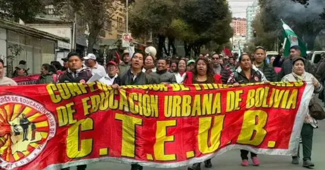 Protesta del magisterio.