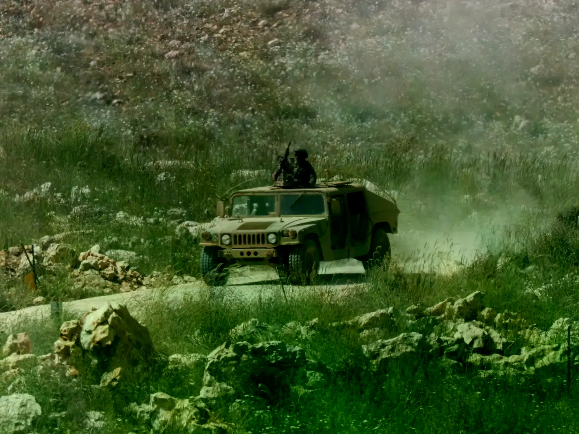 Un tanque israelí en el sur del Líbano, este viernes.