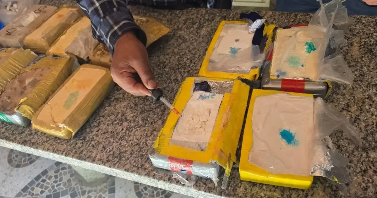 La prueba de campo realizada a los paquetes encontrados.