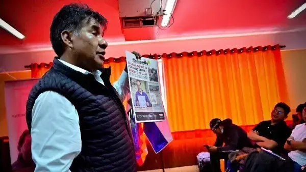 Director del portal de noticias Urgente.bo, Grover Yapura.