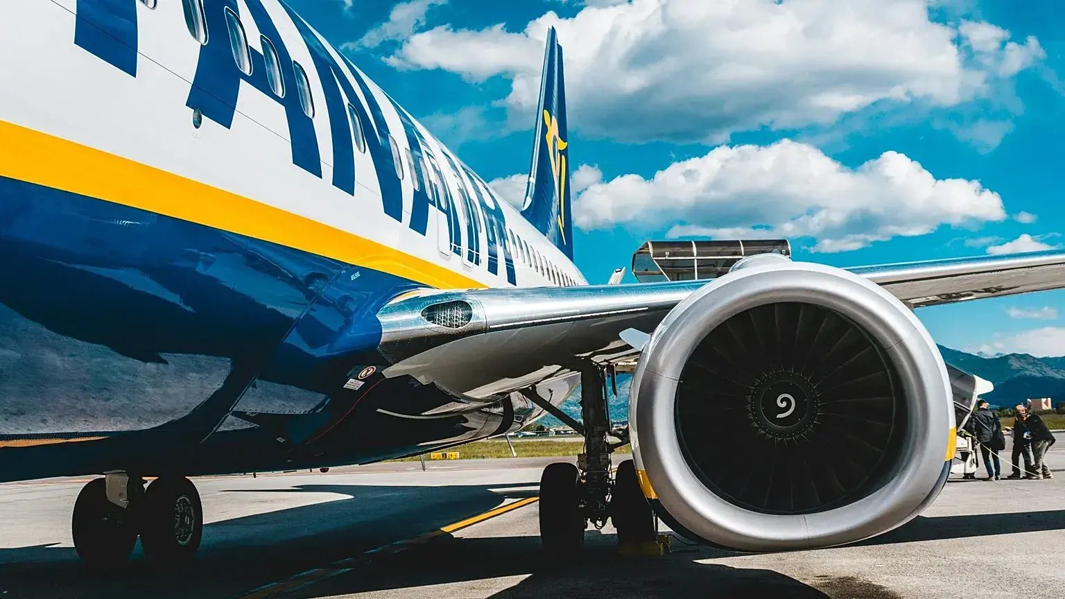 Un avión de Ryanair en Italia