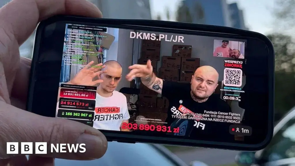 Piotr Hancke, conocido como 'Latwogang', frente a sus millones de seguidores.