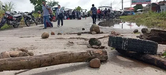 Imagen referencial de un punto de bloqueo.