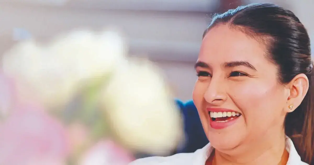 La vicegobernadora Paola Aguirre durante la entrevista en su casa.