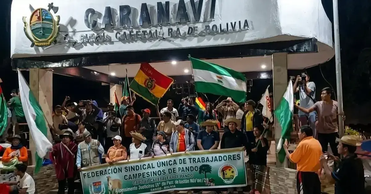 Marcha indígena en Caranavi. Foto: Tele 15