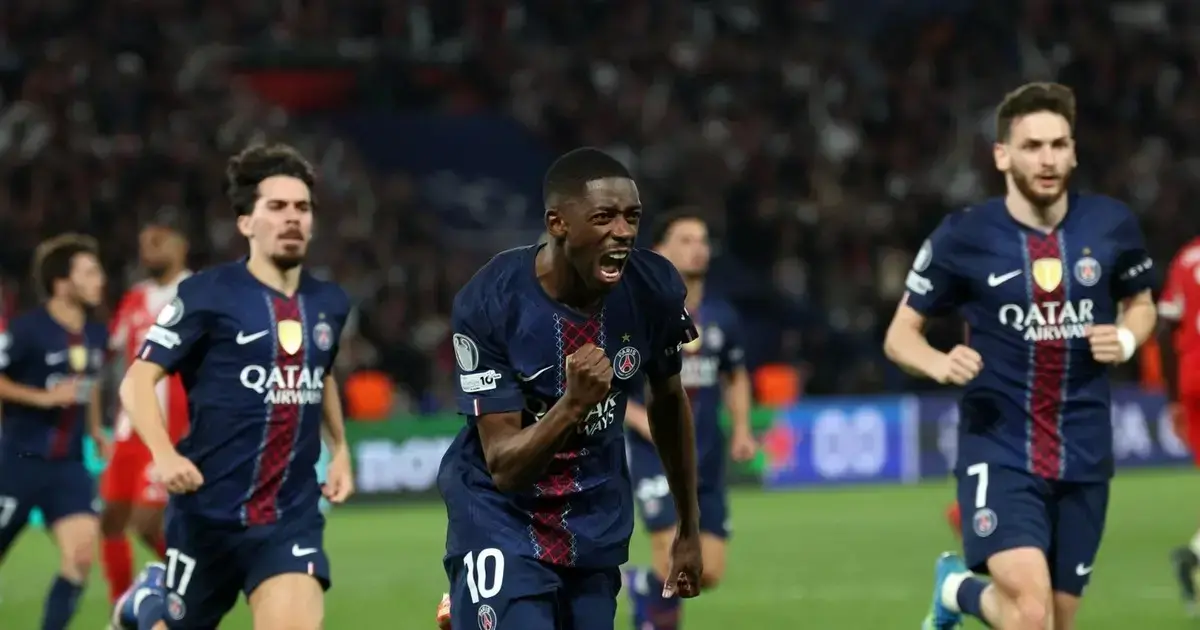 Incidencias del partido en el estadio Parque de los Príncipes de París.