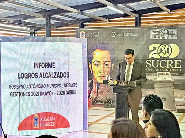 La última rueda de prensa del alcalde Enrique Leaño, este martes.