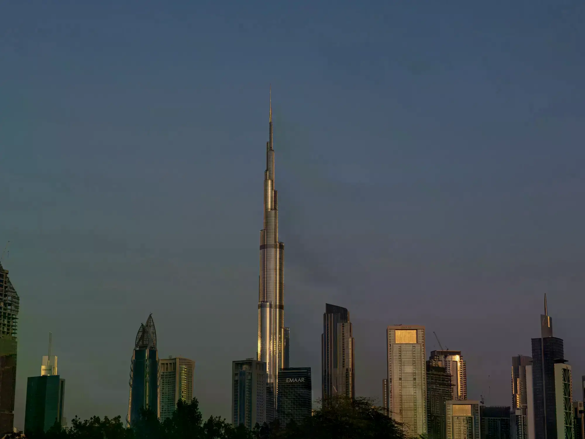 El rascacielos Burj Khalifa en Dubai, Emiratos Árabes Unidos.