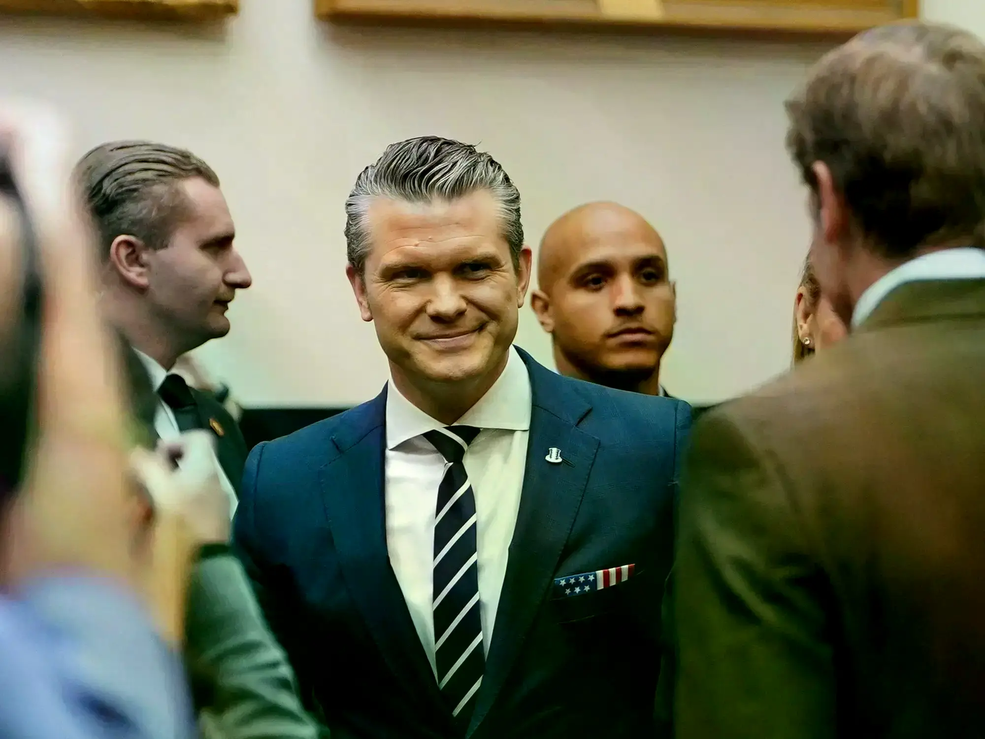 El secretario de Defensa de Estados Unidos llega a declarar ante una comisión del Congreso.