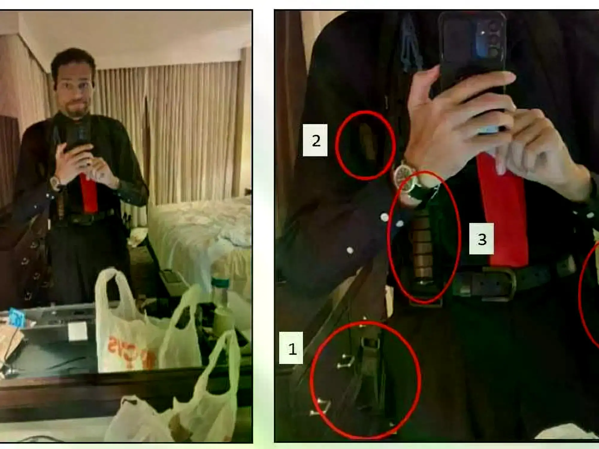 Selfie de Cole Allen con armas antes del ataque a la Cena de Corresponsales de la Casa Blanca