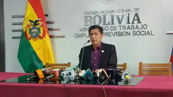 El ministro de Trabajo, Edgar Morales.