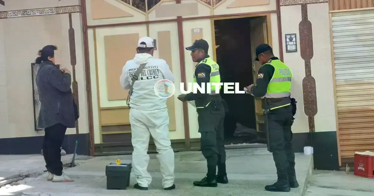 La Policía llegó a la vivienda para la toma de declaraciones