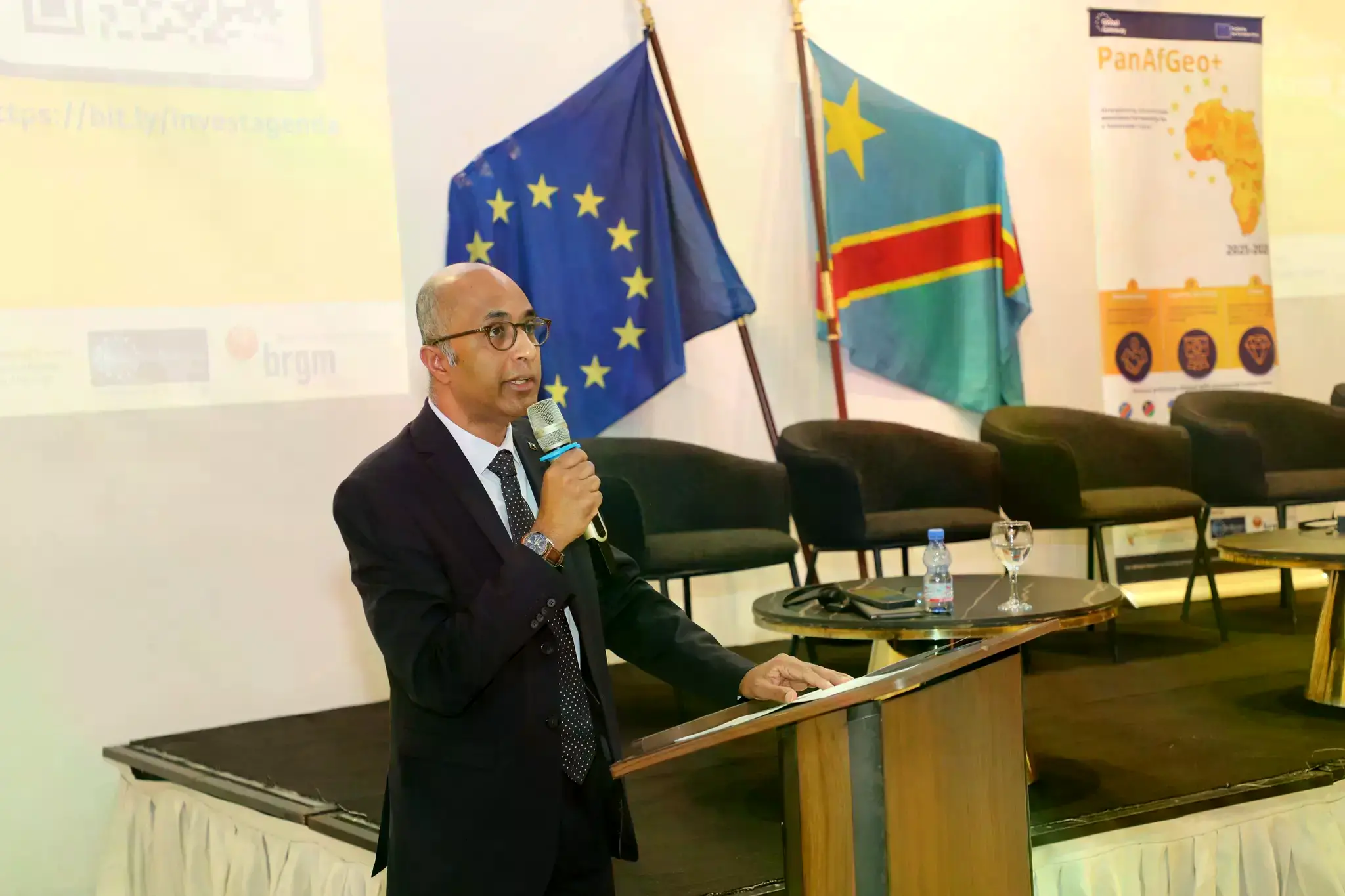 Fabrice Basile, encargado de negocios de la UE en Kinshasa.