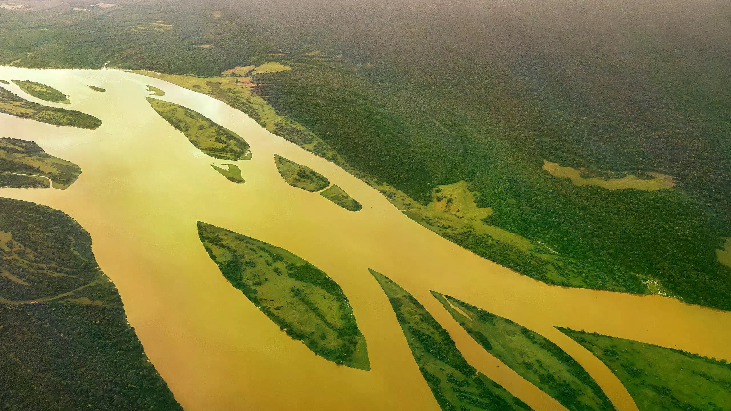 El río Congo en la República Democrática del Congo.