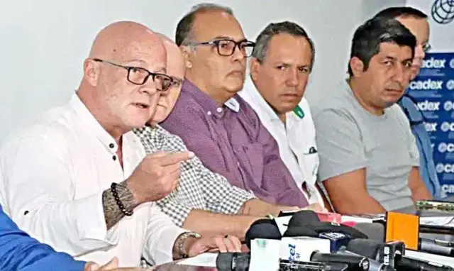 Los representantes del Comité Multisectorial, este miércoles. Foto: Unitel Sucre/CORREO DEL SUR