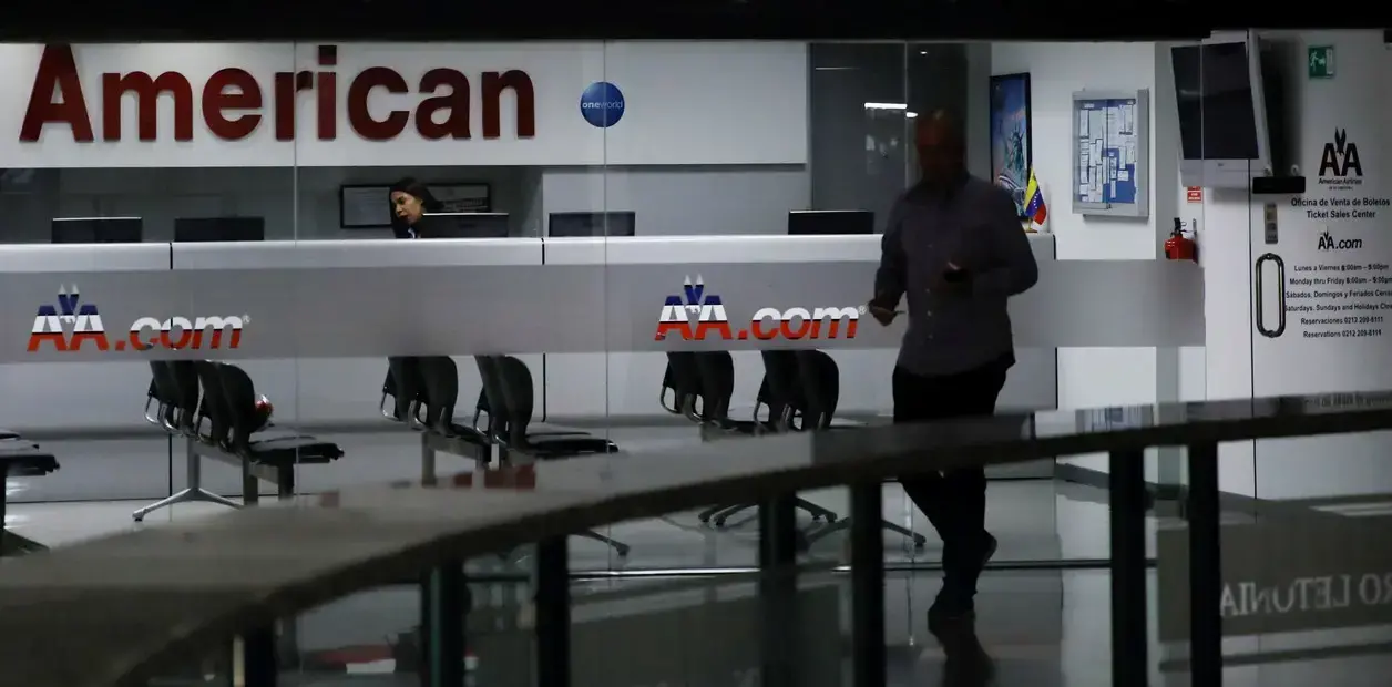 El desk de American Airlines en Caracas