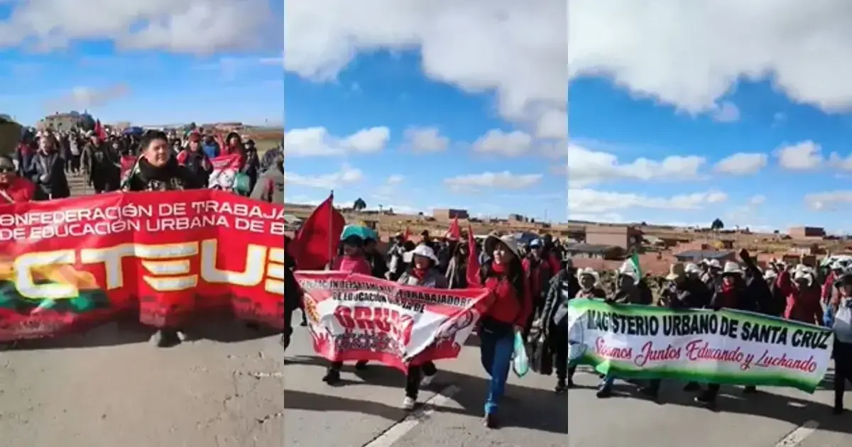 Marcha de maestros de Bolivia