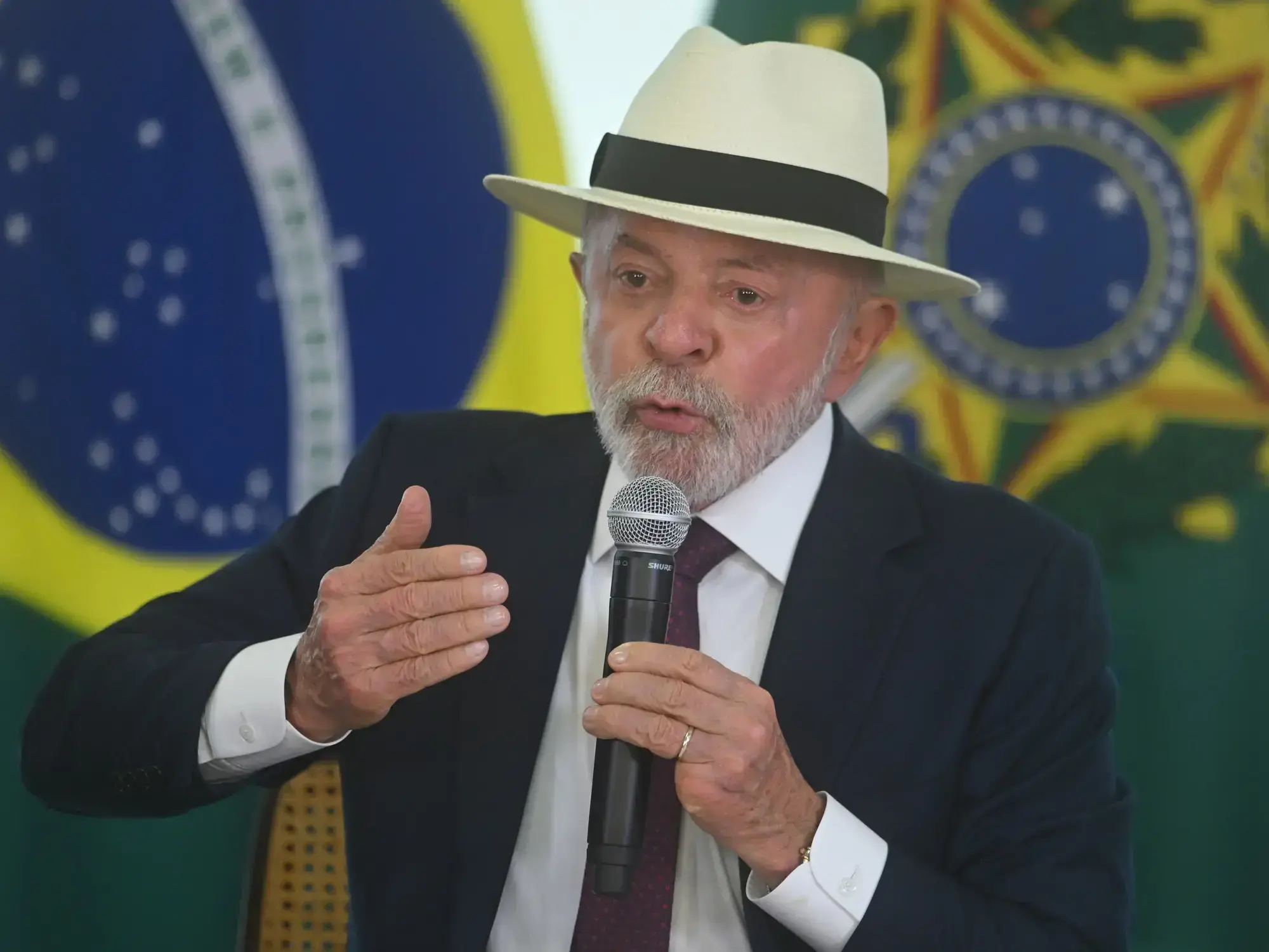 El presidente brasileño, Luiz Inácio Lula da Silva, en el Palacio de Planalto, en Brasilia, Brasil, el 28 de abril de 2026.