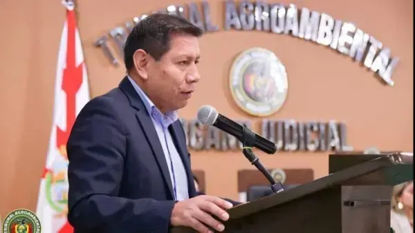 Magistrado decano del Tribunal Agroambiental, Víctor Hugo Claure.