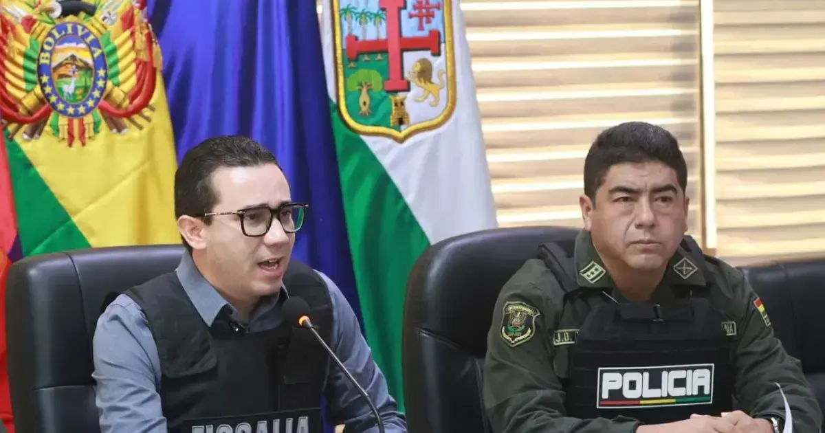 El Fiscal Zeballos junto con el comandante Departamental de la Policía David Gómez