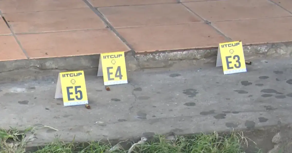 Proyectiles colectados en la escena donde un extranjero fue acribillado