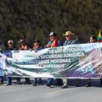 Marcha indígena llega a La Paz y exige abrogación de ley 1720