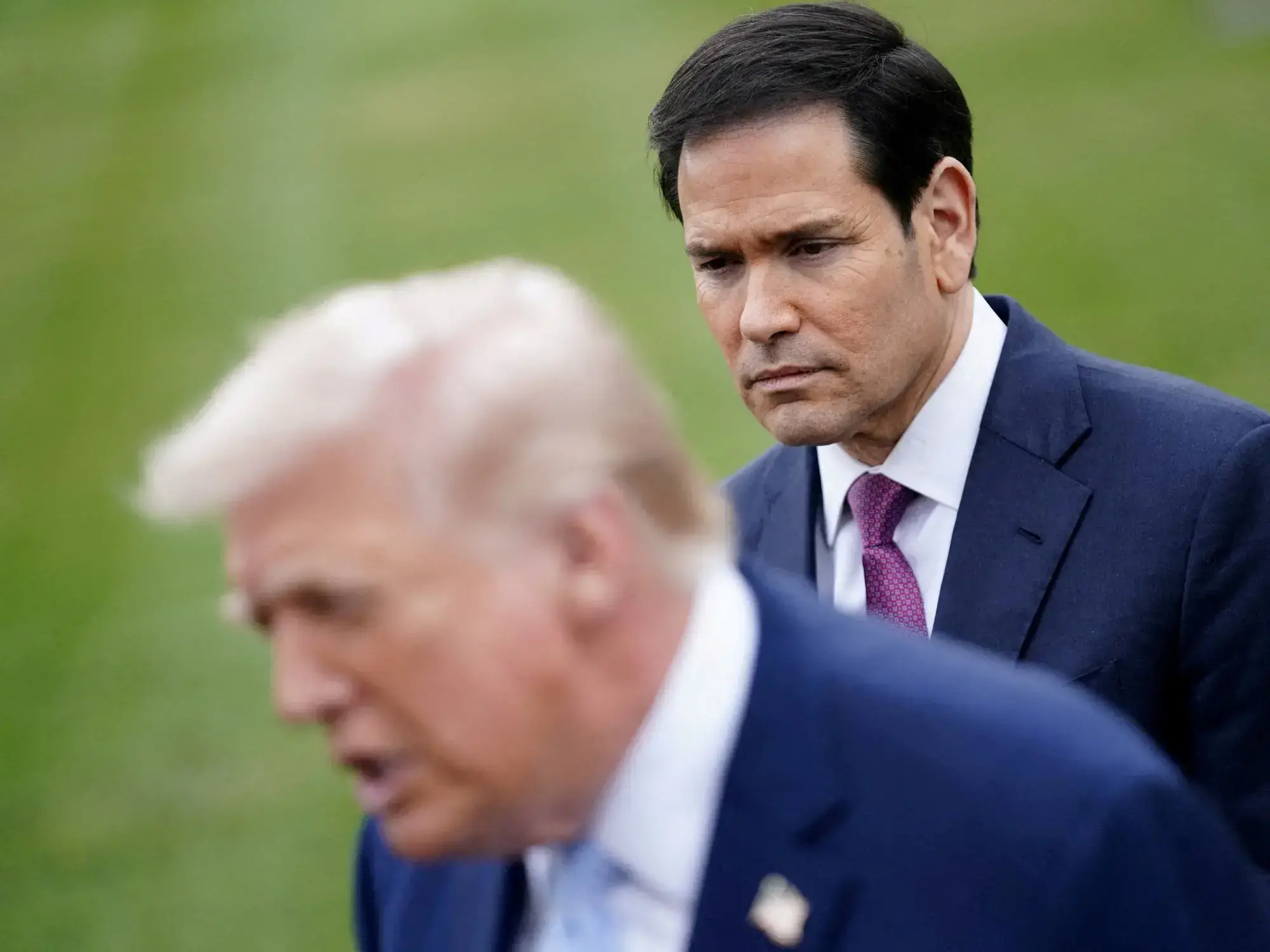 El secretario de Estado, Marco Rubio, junto al presidente Donald Trump. Foto: Reuters