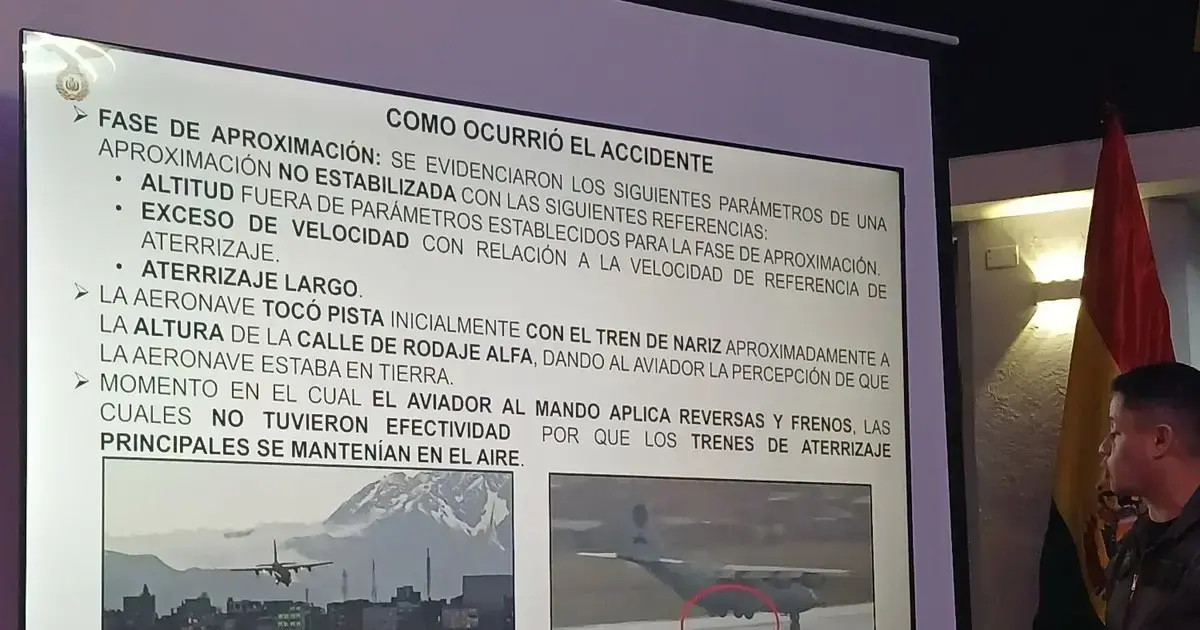 Imágenes que la JIAA analizó para establecer los factores que provocaron el accidente aéreo del avión FAB 81.