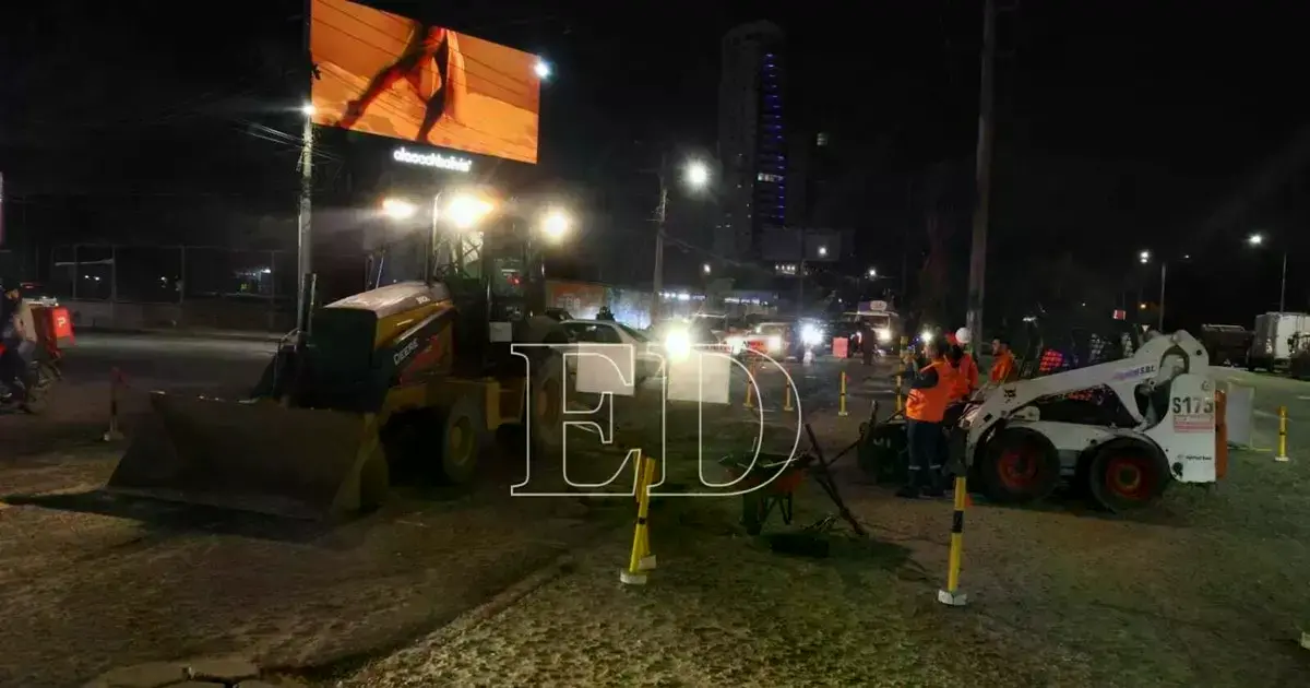 Gestión de 'Mamén' Saavedra inicia con bacheo en la avenida San Martín y 4to anillo