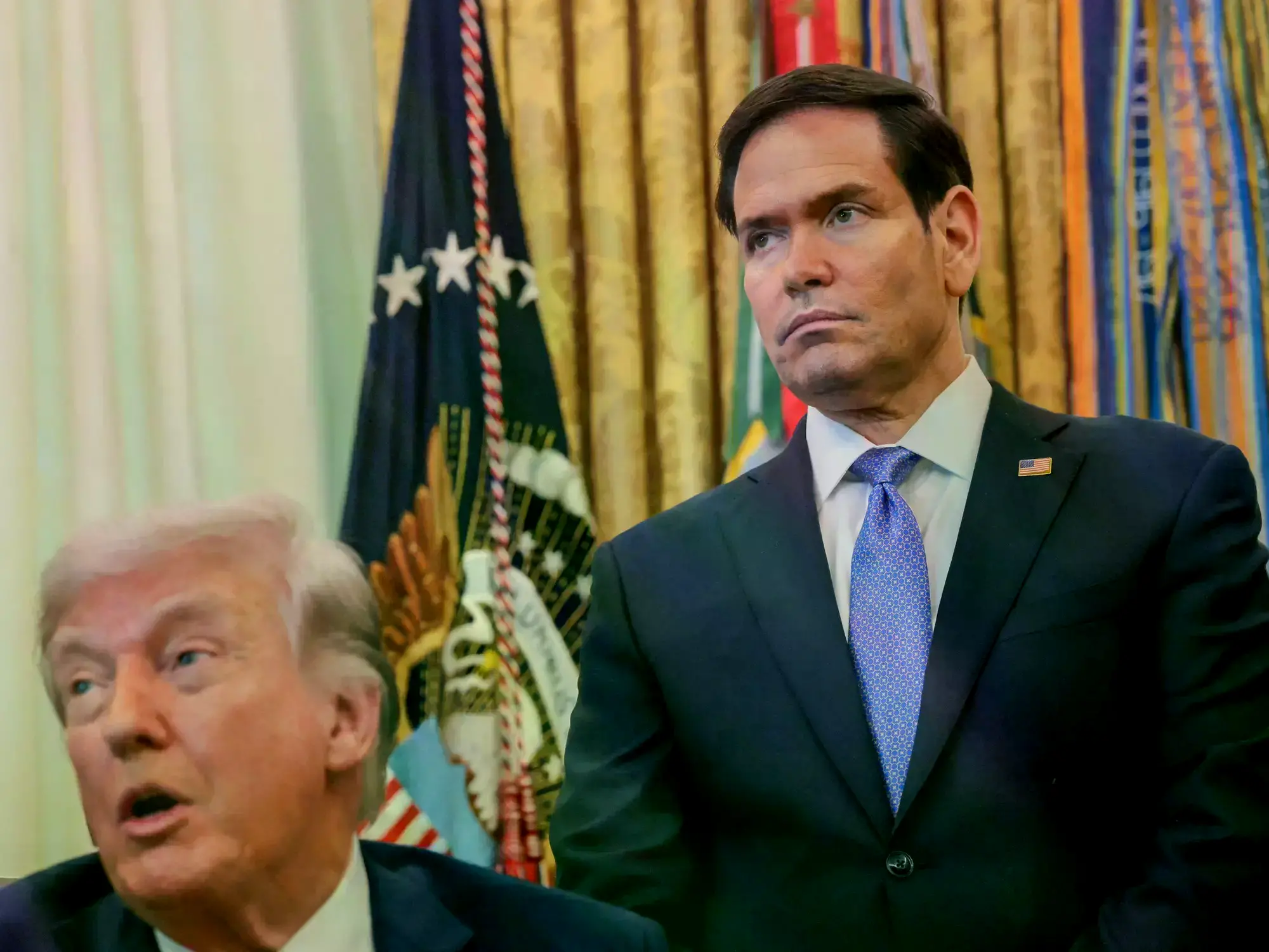 Trump y Marco Rubio en la Oficina Oval. Foto: Reuters