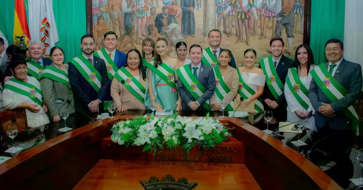 El nuevo Concejo Municipal de la capital cruceña