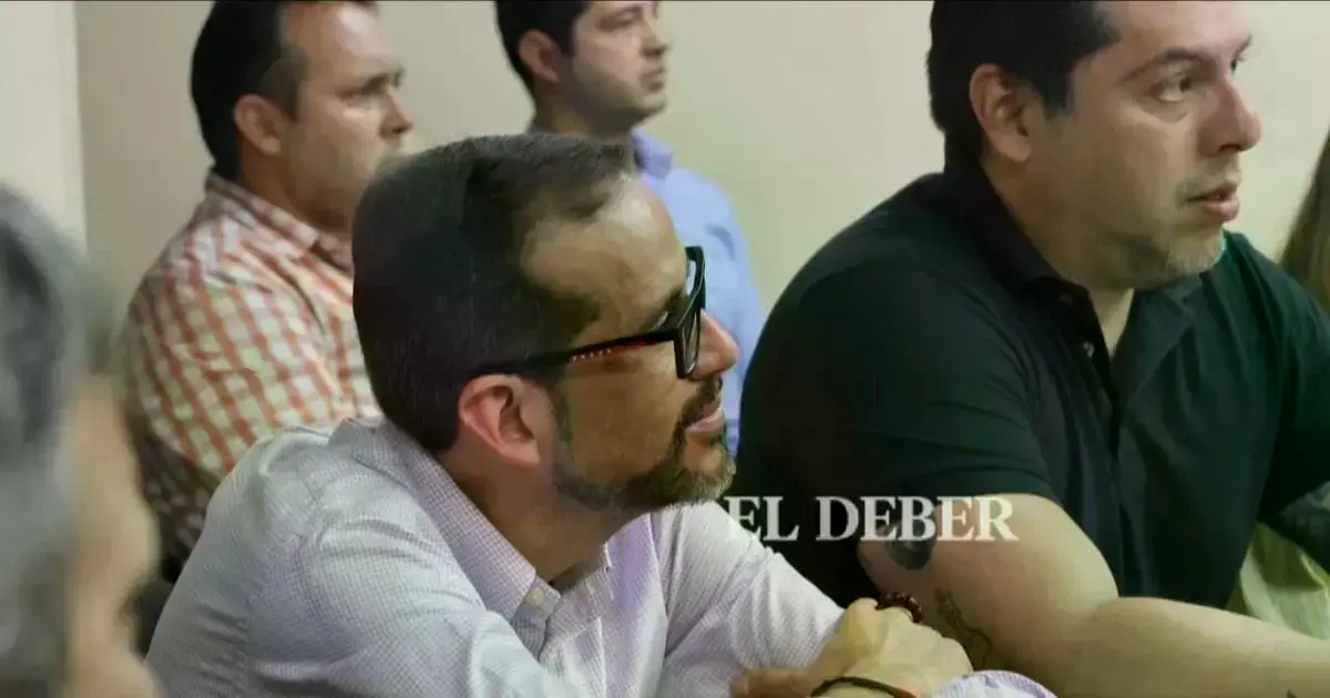 Luis Fernando Camacho, exgobernador de Santa Cruz, en audiencia anterior por el caso carro bombero.