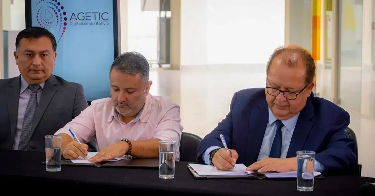 Agetic y Unifranz firman convenio para desburocratizar el Estado boliviano
