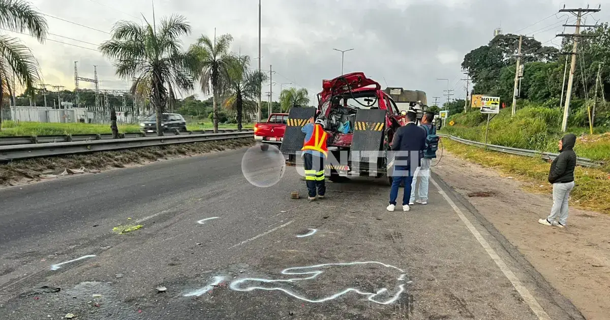 El choque se registró cerca del ingreso al aeropuerto Viru Viru